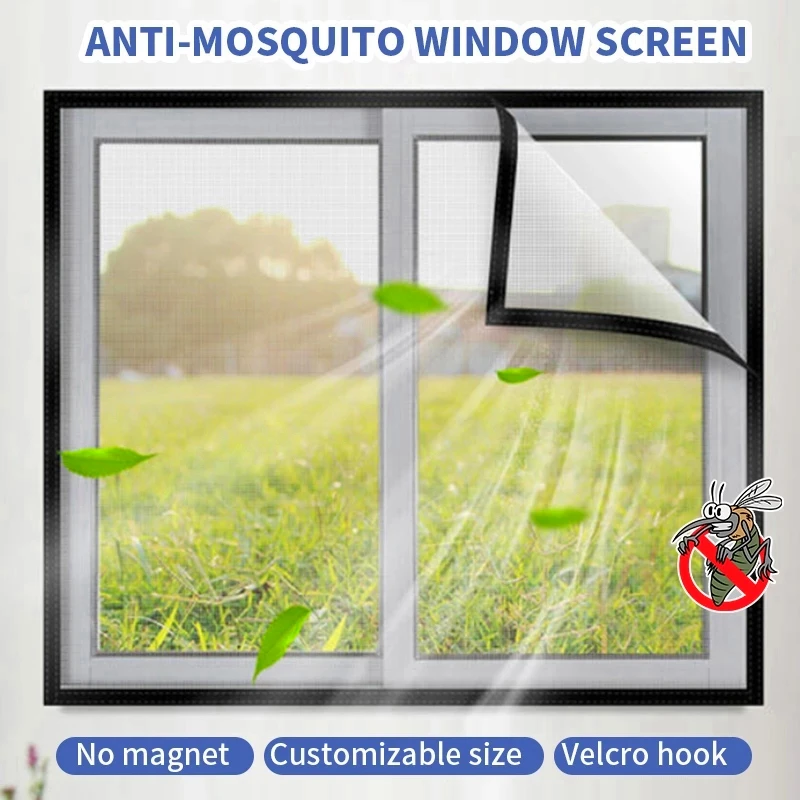 

EROCACA Insect Mosquito Nets Window Screen Mesh Custom Size Tulle Invisible White Fiberglass Summer Against Mosquitoes and Flies