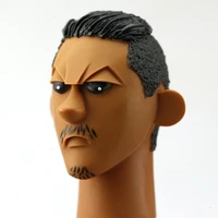 16 scale trend black man carton comic head sculpt with earrings fit for 12in action figure doll toy