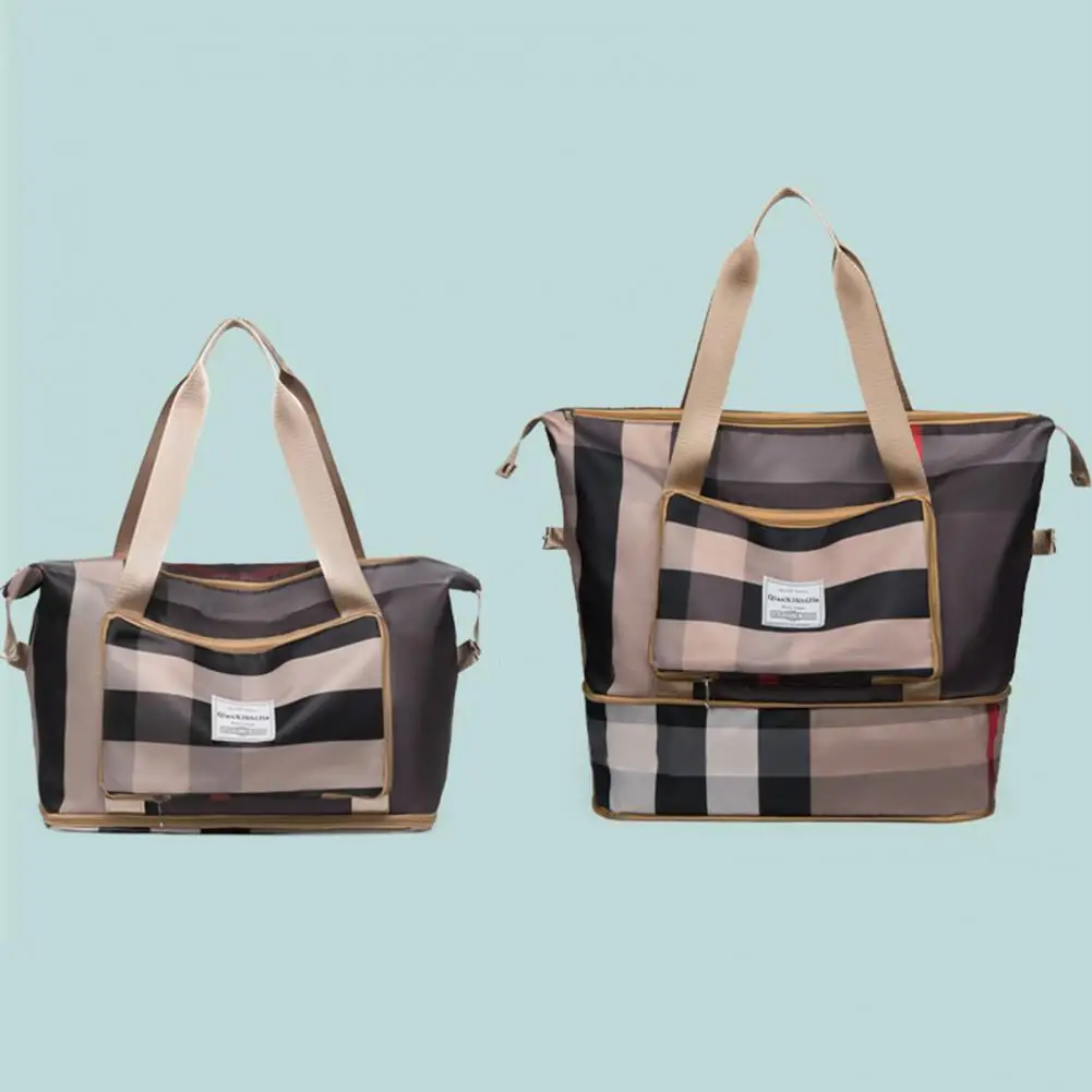 

Convenient Women Handbag Fine Stitching Female Portable Smooth Zipper Handbag Sports Bag Travel Bag