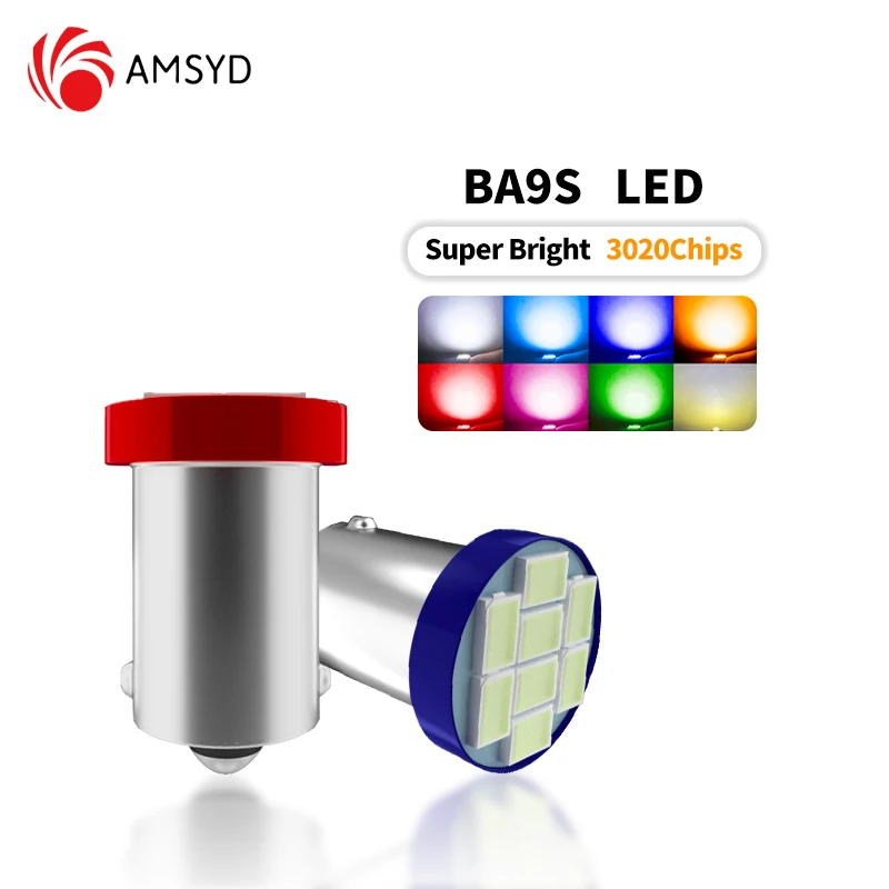 10 шт. BA9S 44 47 T11 T4W Bayonet AC 6V 1206 3020 8SMD
