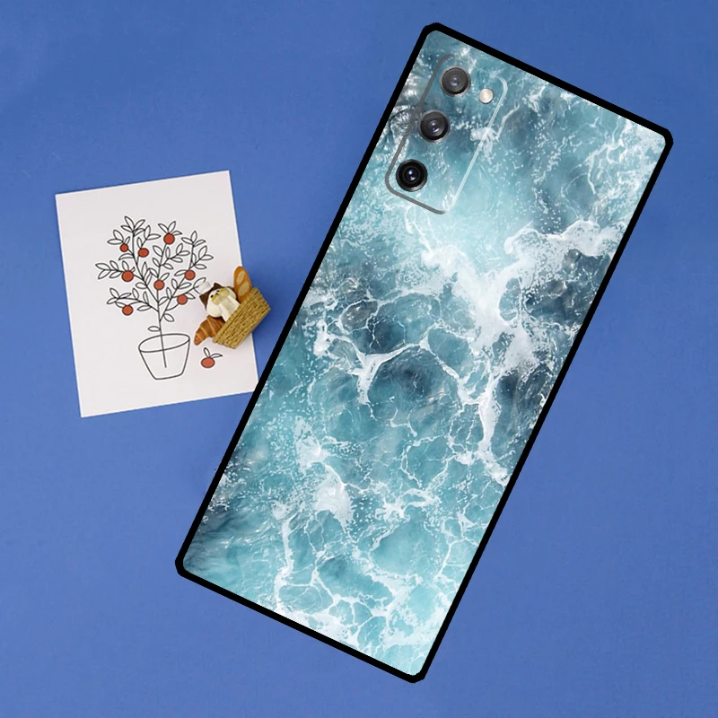 Фото Чехол для телефона Blue Sea Ocean Waves для Samsung Galaxy S24 S25 Ultra S9 S10 S20 FE S21 S22 S23 Ultra Plus, задняя крышка №2