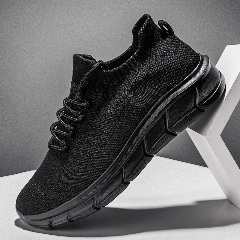 2023 Men Running Shoes Breathable Male Tennis Shoes Non-Slip Sports Men's Sneakers Flexible Outdoor Walking Flats Casual Summer