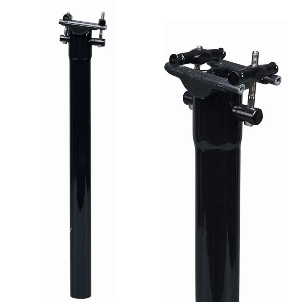 

Black Gloss Carbon Fibre Bike Seatpost Bicycle Seat Post 31.6/27.2/30.8*350/400mm With Titanium Screws