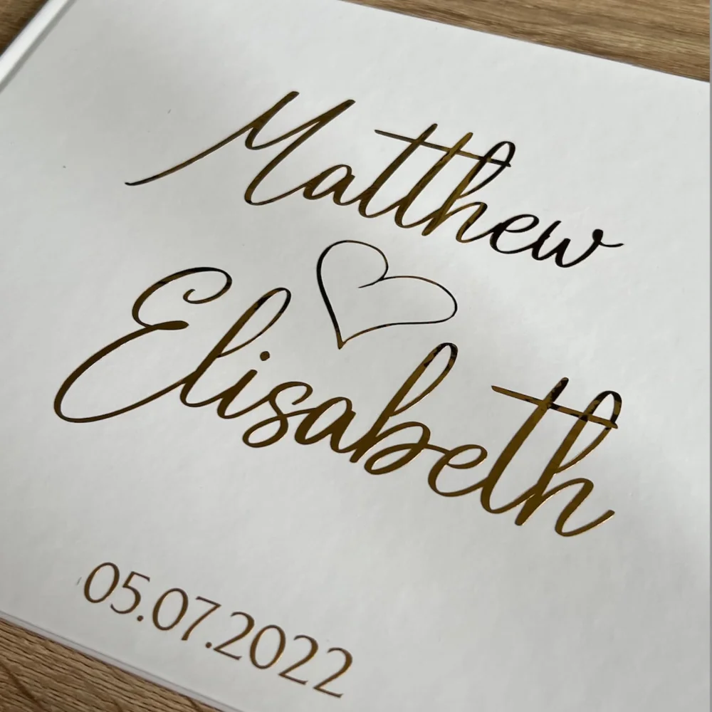 Индивидуальная Свадебная Гостевая книга Современная фольгированная с