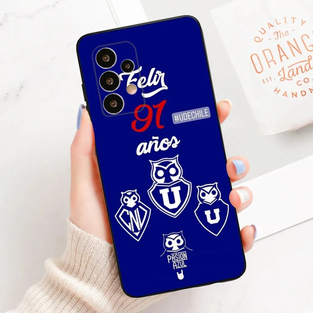 C- Chile University Logo Phone Case For Samsung Galaxy A20 A21s A22 A31 A32 A52 A53 A72 73 A80 A91Soft Black Cover