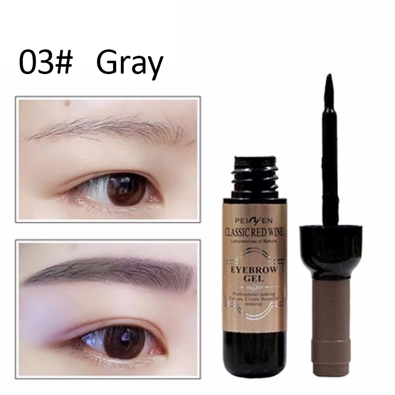 3 Color Henna Eyebrow Gel Cream Women Makeup Eyebrows Tint Eyebrows Waterproof Tattoo Pen Brush Kit Dye Cosmetics images - 6