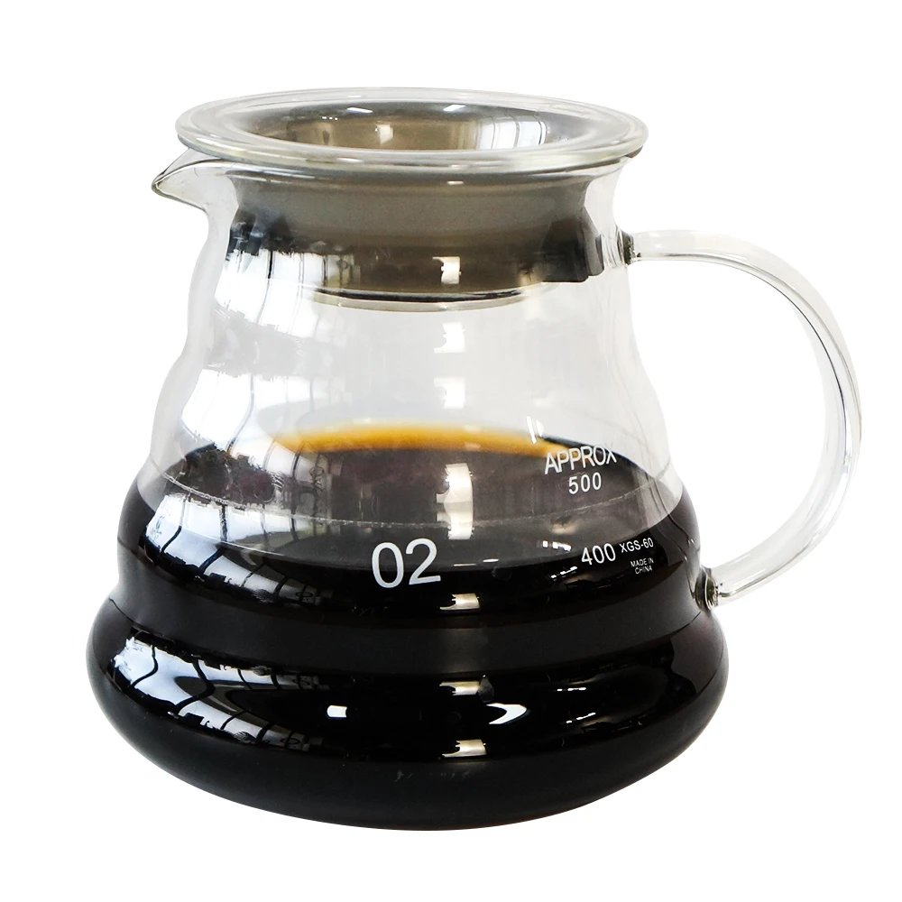 600 мл кофе в кофеварке Совместный чайник Стекло Кофейные аксессуары для
