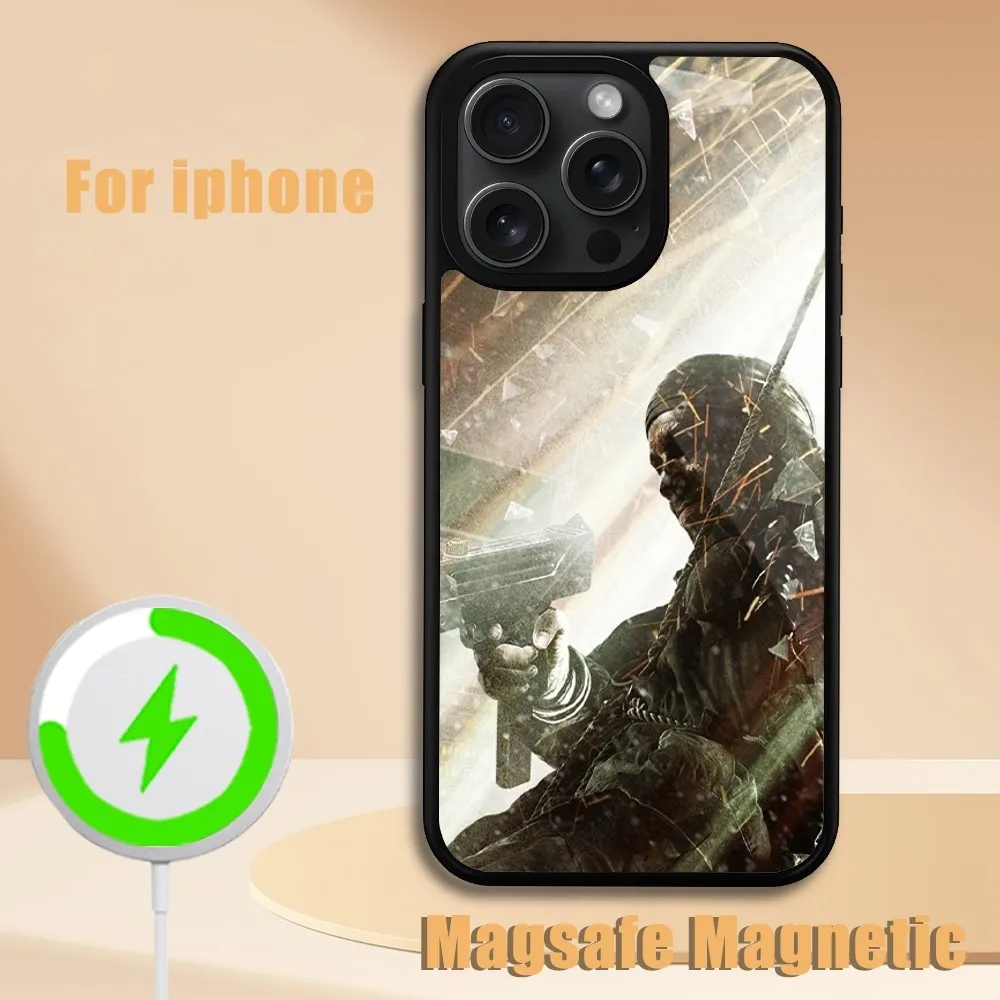 Чехол для телефона Game Call of Duty iPhone 11 12 13 14 15 Plus Pro Max Magsafe магнитный чехол