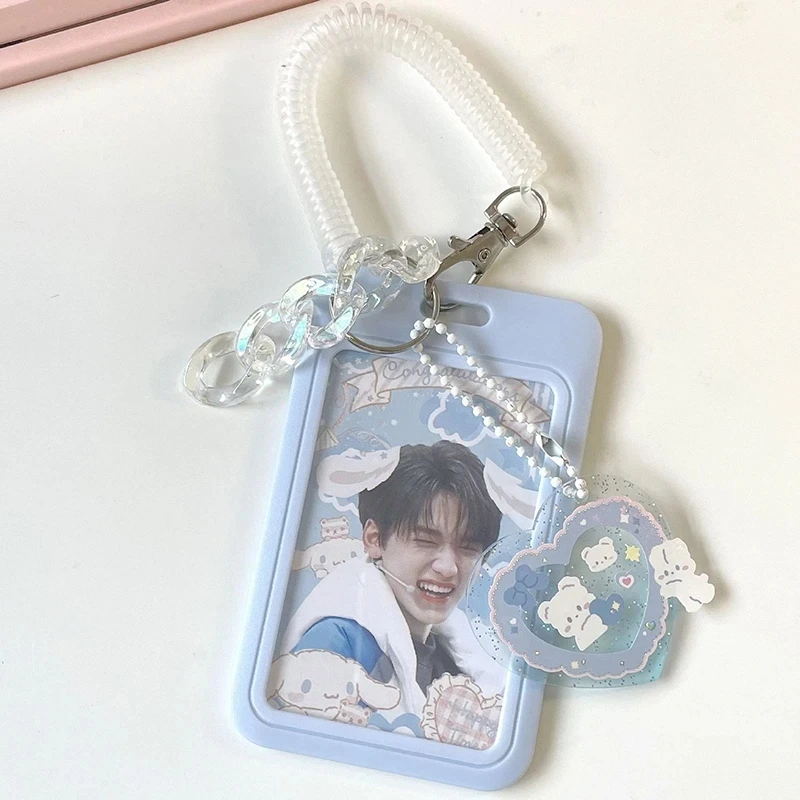 Transparent Photocard Holder 3inch Kawaii Photo Protector Kpop Idol Photo Card Cover Acrylic ID Credit Card Holder Tarjetero