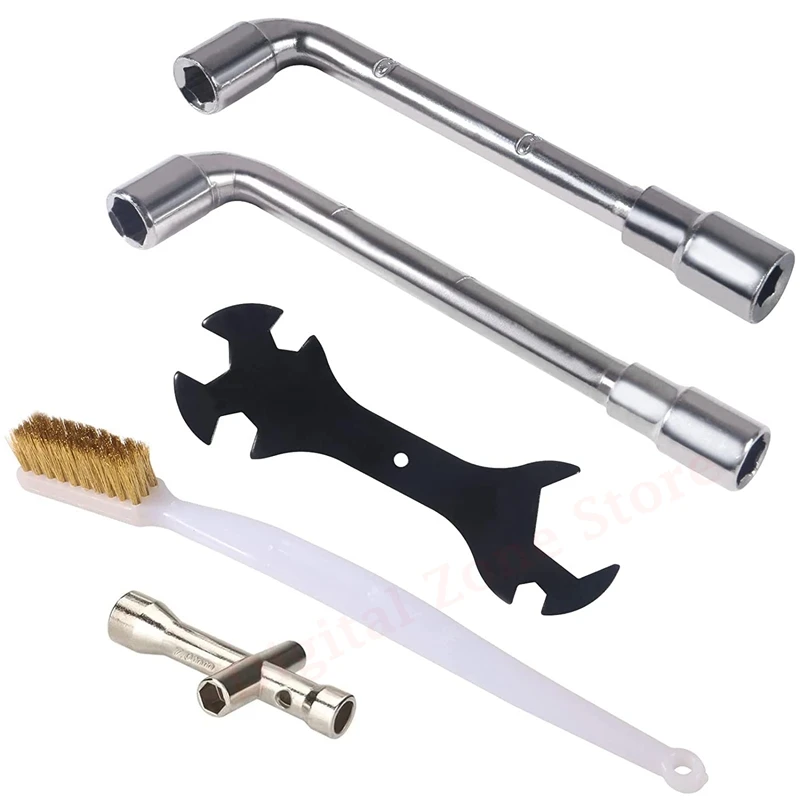 

Набор инструментов для 3D-принтера, 6 мм, MK8, 7 мм, E3D гаечный ключ + 5 в 1 MK10 гаечный ключ + мини крестовой ключ + сопло