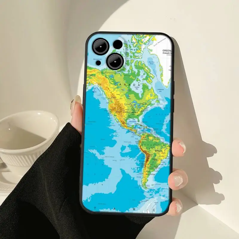 Дорожная карта Мексики чехол для iphone13 12 Pro 11 Max X XR Mini XS MAX 7 8 plus 6s 2020 se |