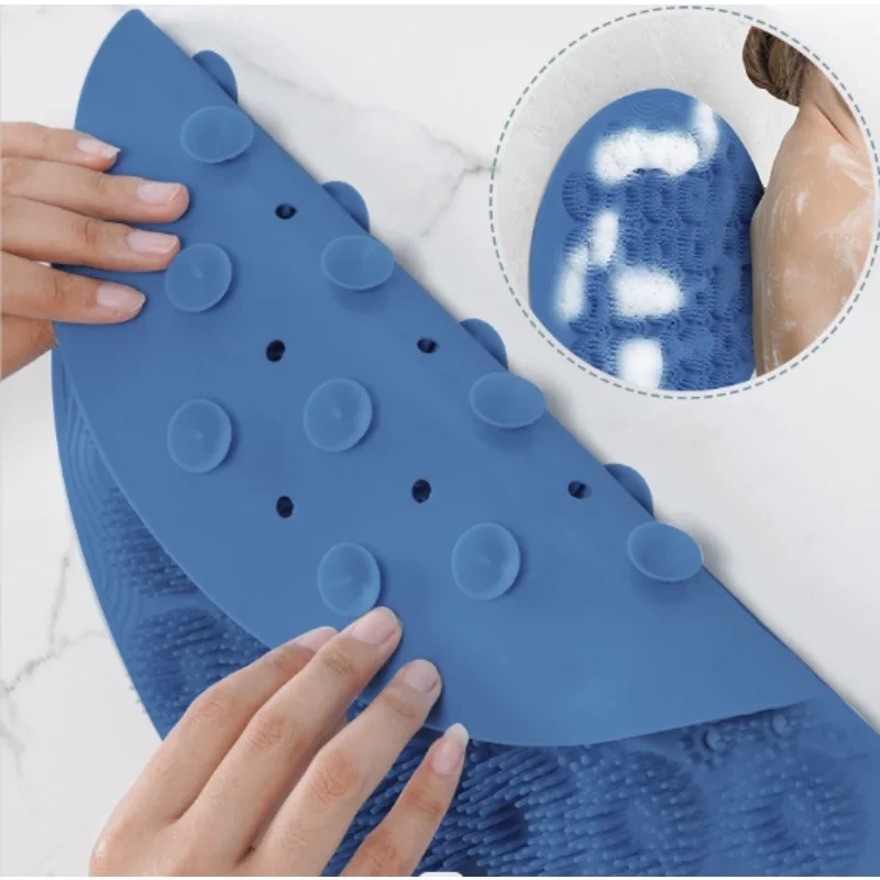 

Массажная подкладка для ванной комнаты, отшелушивающий коврик для детской кожи, силиконовая щетка для спины, противоскользящая чистка ног, инструмент для очистки омертвевшей кожи тела и душа