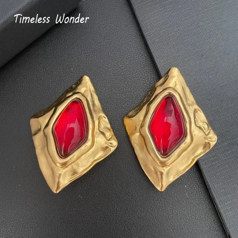 Вневременные серьги-клипсы Wonder Fancy Geo из смолы для женщин дизайнерские ювелирные