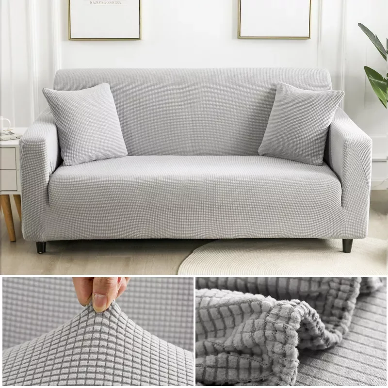 

Fabric Velvet Sofa Covers for Living Room Sofa Protector Jacquard Couch Cover Corner Sofa Slipcover L shape Home Decor 1PC