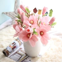 artificial flowers silk wedding decoration silk flowers orchid magnolia wedding artificial flowers for home decoration