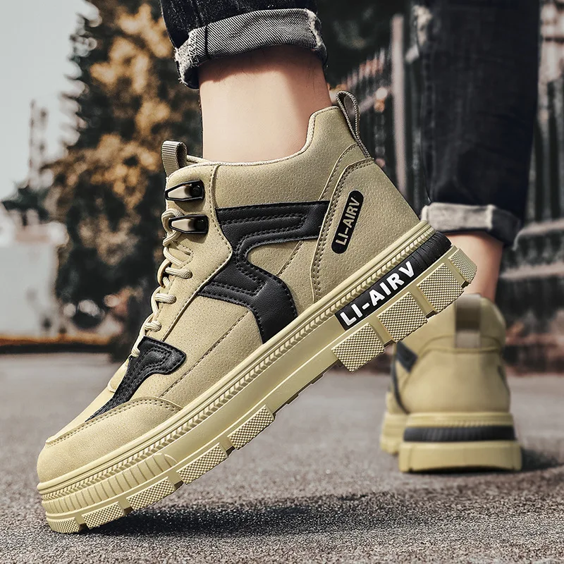 Мужская обувь ботинки Martin Осенние походные с высоким верхом Спортивная униформа