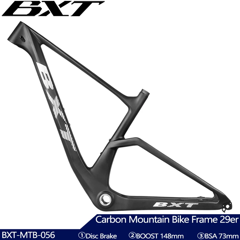 29er Carbon Mountain Bike Frame Boost 148mm MTB Carbon Bicycle Frame Disc Brake Hard Tail T1000 Carbon Fiber Bicicleta Frame 29