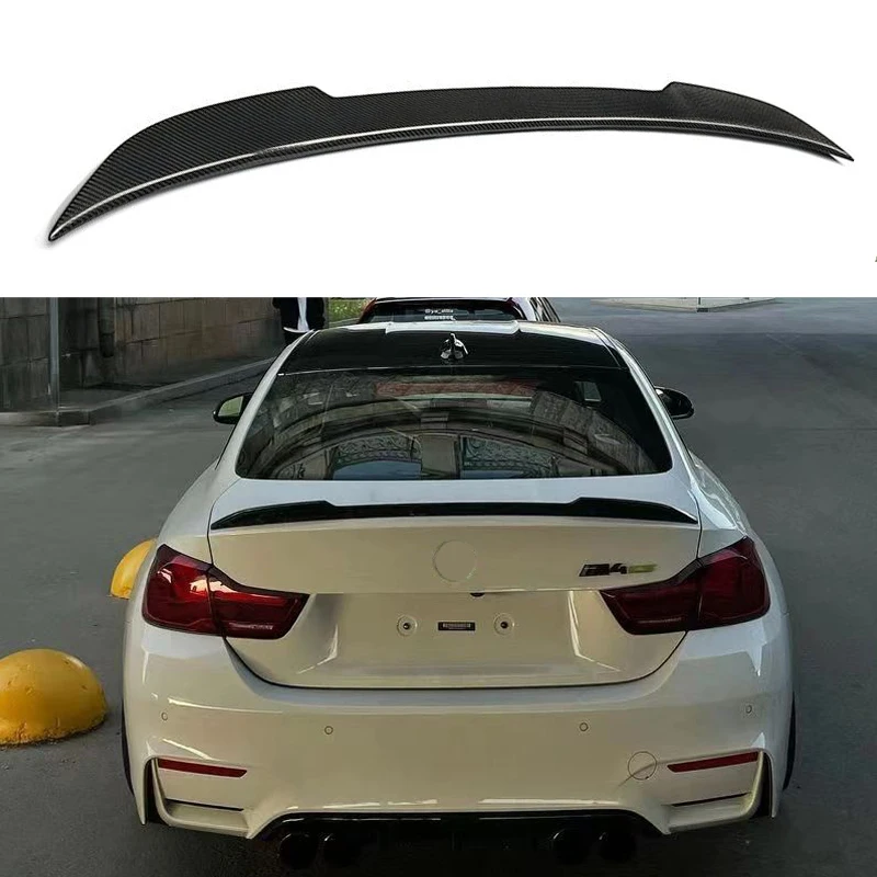 Задний спойлер из углеродного волокна в стиле CS для BMW F36 4 серии 2-дверного седана