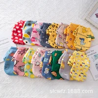 two foot fleece cartoon printed sweater autumn winter pet clothes small dog teddy cat clothes pet products