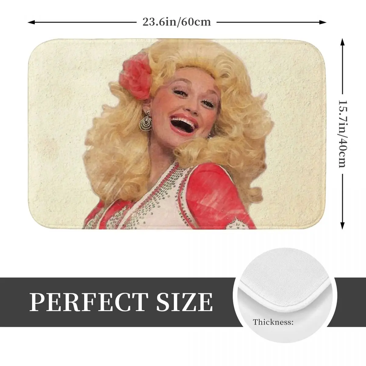 Долли Партон 40x60 см Ковер Полиэстеровые Коврики Современный Дверной Проем