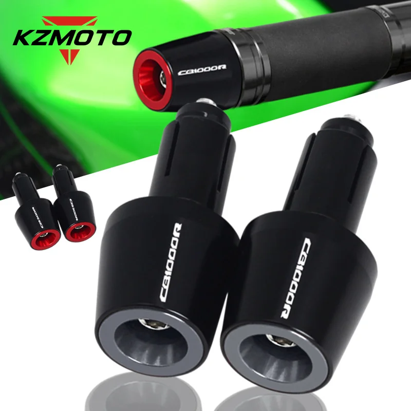 

22MM Motorcycle Universal Handlebar Grips Ends Handle Hand Bar CNC Cap Slider For Honda CB1000R CB300R CB150R All Years