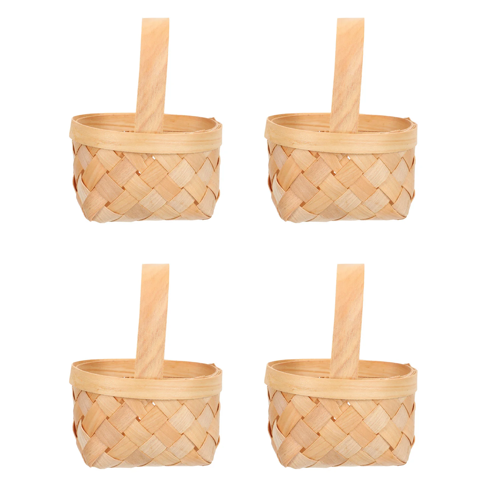 

4Pcs Candy Package Chocolate Holder Woven Basket Small Basket for Party Wedding Storage