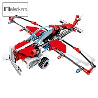 mailackers glider model building blocks child toy military fighter plane technical children toys toys for boy construction block