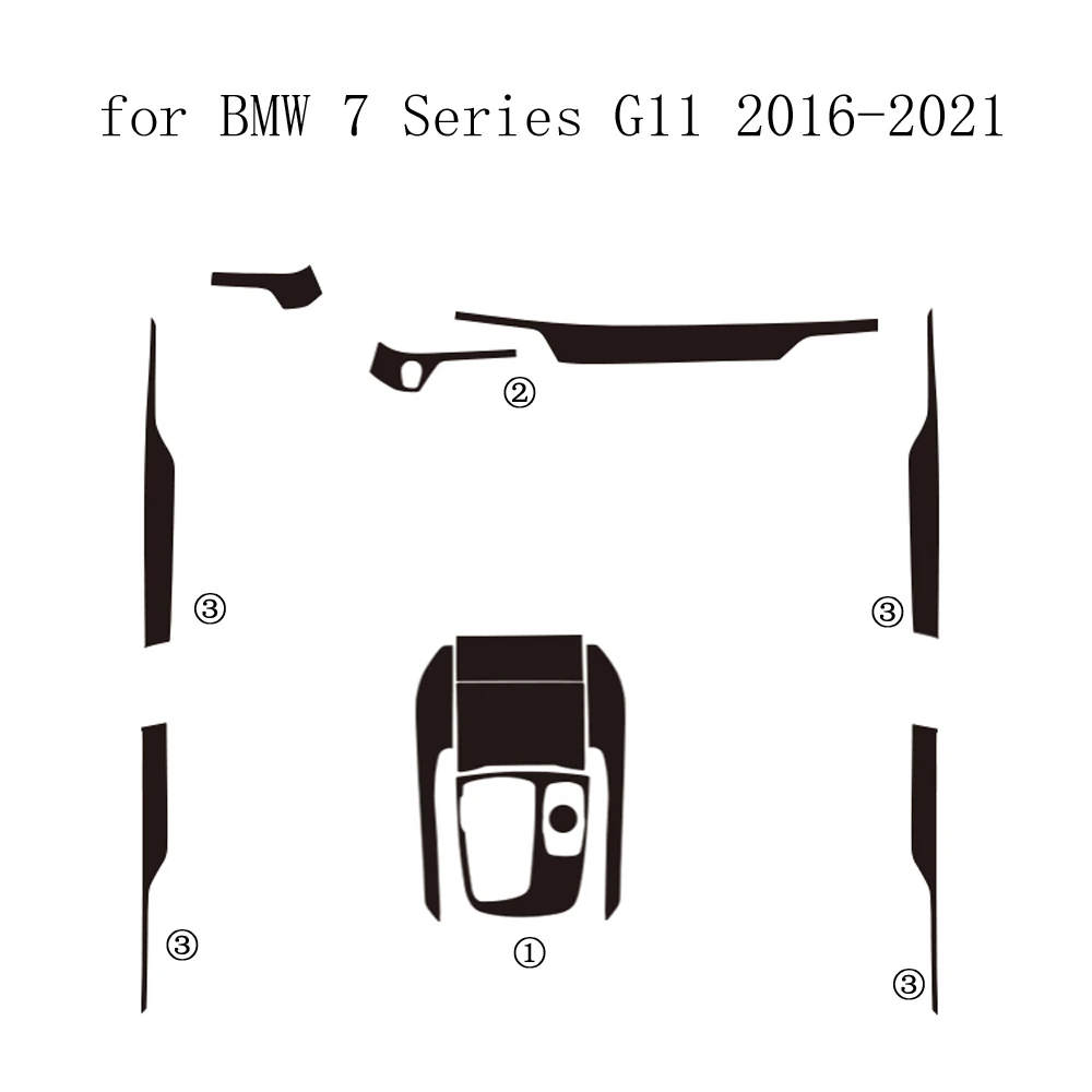 Углеродное волокно для BMW 7 серии G11 2016-2022 автомобильная пленка внутренняя