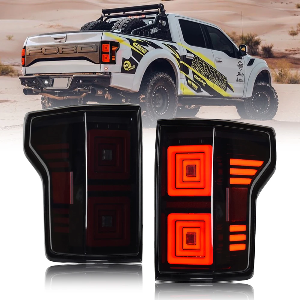 

Taillights For Ford F150 2015-2020 LED Tail Lights Assembly Rear Lamp Smoked Car Accessories Auto Replacement Parts