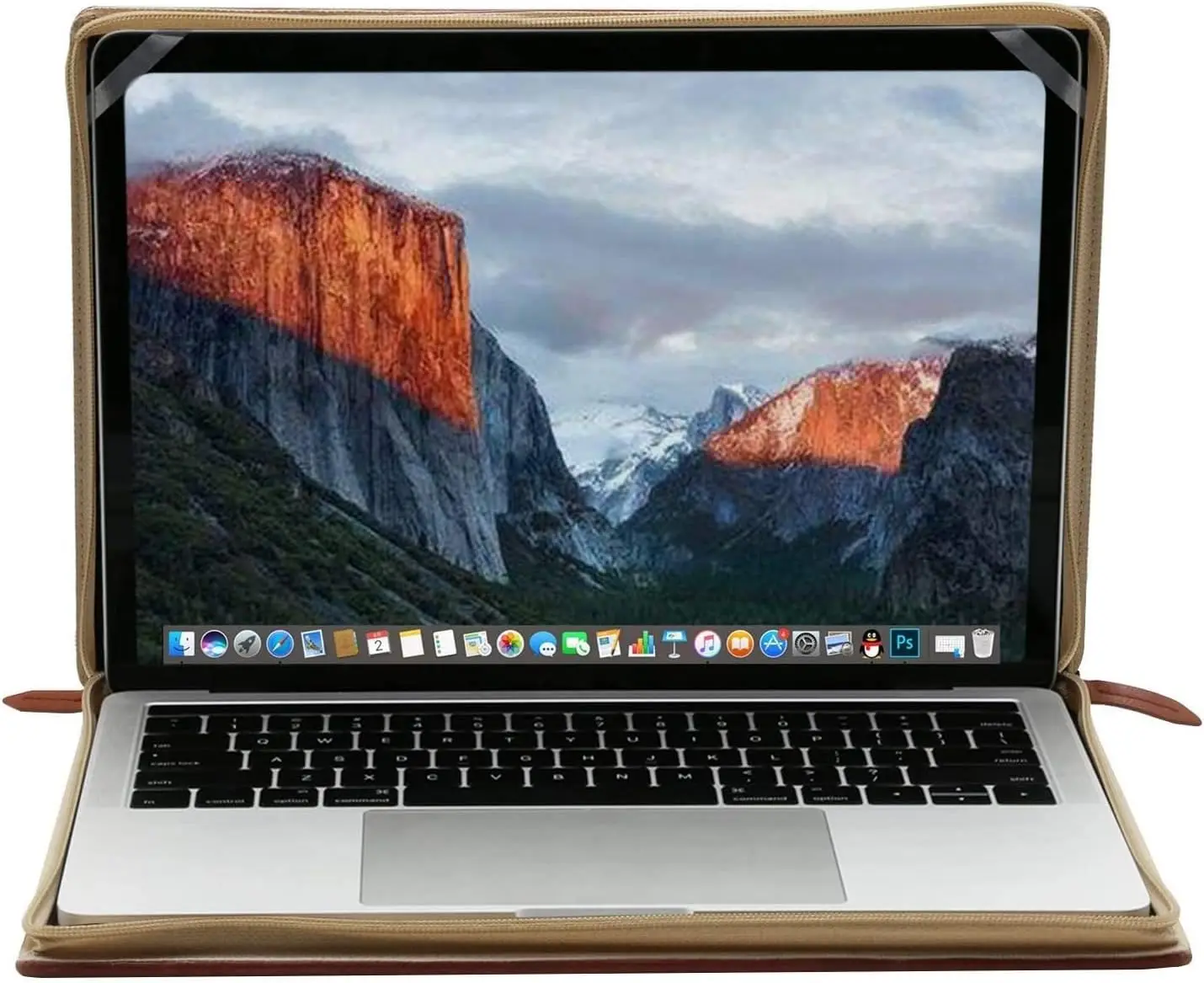Фото Чехол для ноутбука MOSISO для MacBook Air 13 дюймов A3240 A3113 A2681 Air 15 Pro 14 Pro16, винтажный чехол-портфель из искусственной кожи, коричневый №3