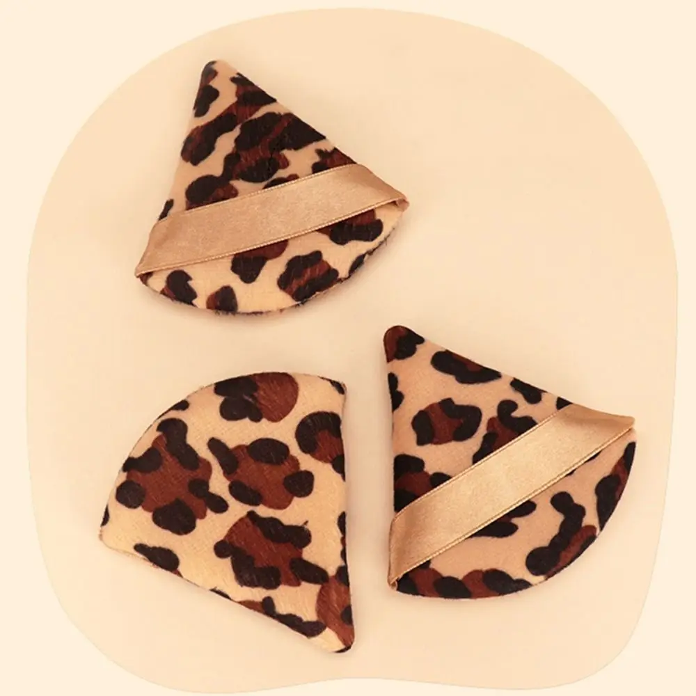 

Mini Sponge Makeup Air Cushion Washable Triangle Leopard Puff Powder Puff Cosmetic Puff Soft Cotton Puff Facial Makeup