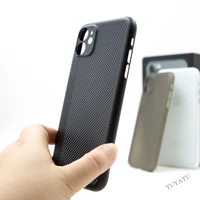 ultra thin matte phone case for iphone 11 pro max lens full cover shockproof frosted case hole shell breathable heat