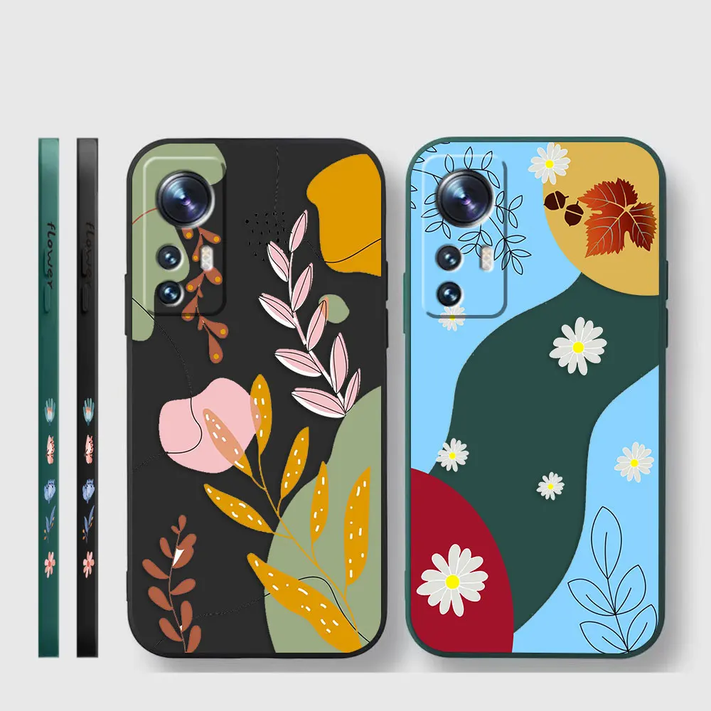 Case For Xiaomi 13 12 12T 12S 11 11T 10 10S 9 8 Pro Ultra Lite Colour Case Cover Funda Cqoue Shell Capa Summer Ice Cream Flowers