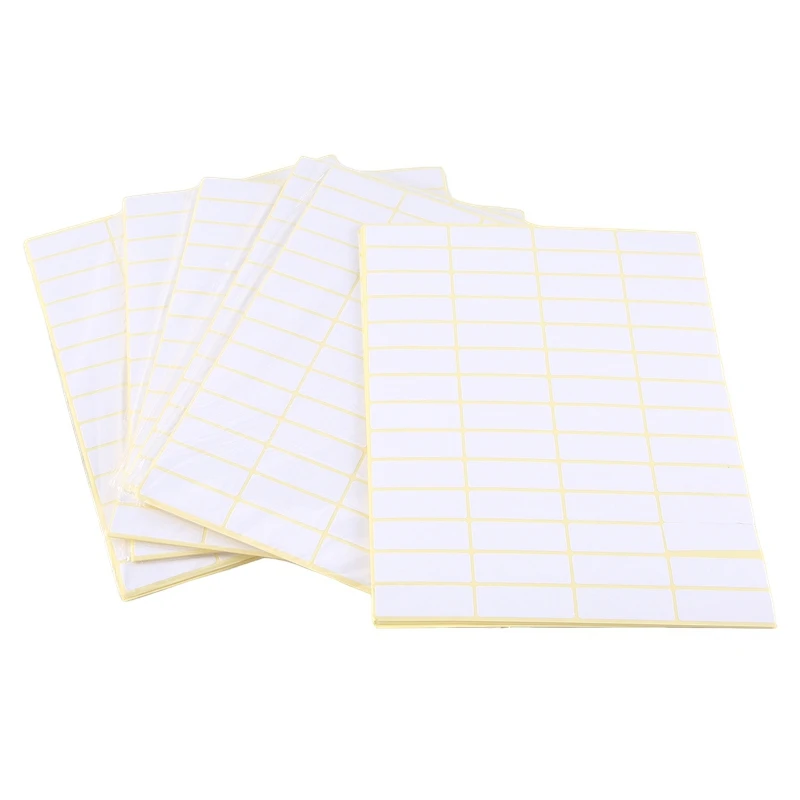 

90 Sheets Self-Adhesive Labels For Labelling, Universal Stickers, Household Labels, Freezer Labels White