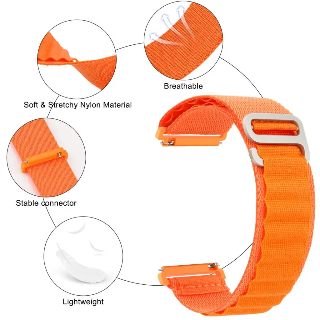 20mm 22mm Nylon Strap For Haylou RS4 Plus/RS4 LS12/Ls02 Band Sport Bracelet For Haylou RS3 LS04/RT LS05S/GST/RT2 LS10 Correa