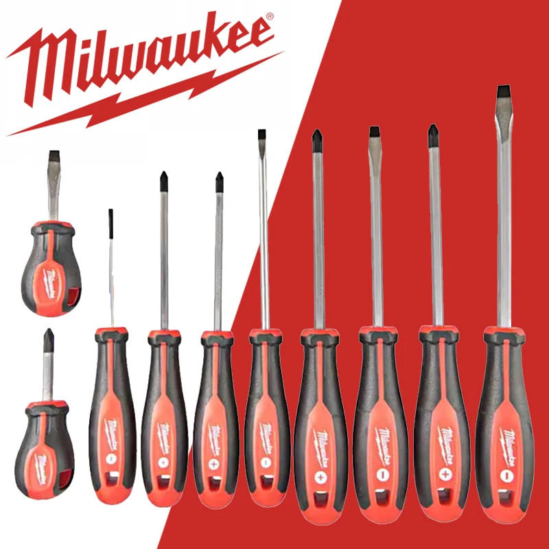 

Милуоки 4932471808 10-компонентная трехлопастная отвертка, многофункциональный магнитный наконечник, прочные отвертки, аксессуары для электроинструментов