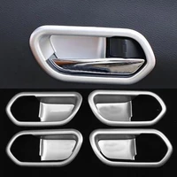 for nissan kicks 2016 2017 2018 abs inner door handle catch cover bowl cup trim handle protector sticker accessories 4pcs