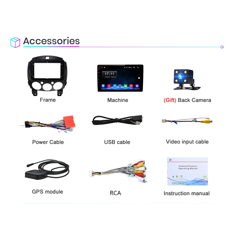Car Android Radio Multimedia Player For MAZDA 2 Mazda2 2007 2008 2009 2010 2011 2012 2013 2014 GPS Navi 2din din Autoradio |