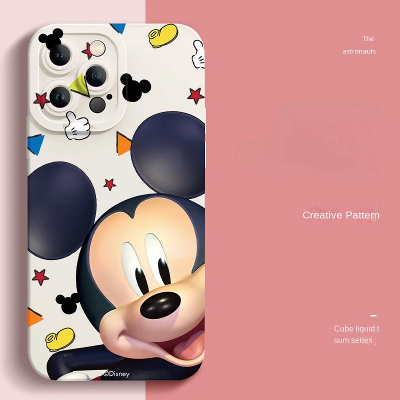 

New Bandai Disney Cartoon Print Kawaii Phone Case for Iphone 13 12 11 Pro Mini XS MAX 8 7 Plus X SE 2020 XR Silicone Soft Cover