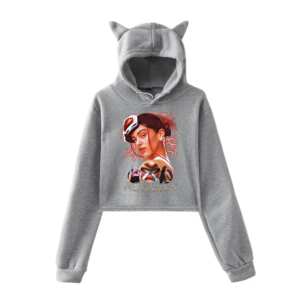 Roshola Motomami Merch Rosalia Толстовка с капюшоном Винтаж 90-х годов Уличная толстовка
