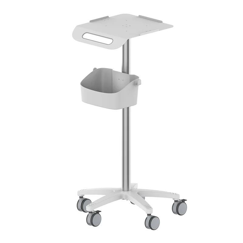 

Hospital Abs Mobile Rolling Laptop Cart Patientor Monitor Trolley Cart Ecg Trolley Stand