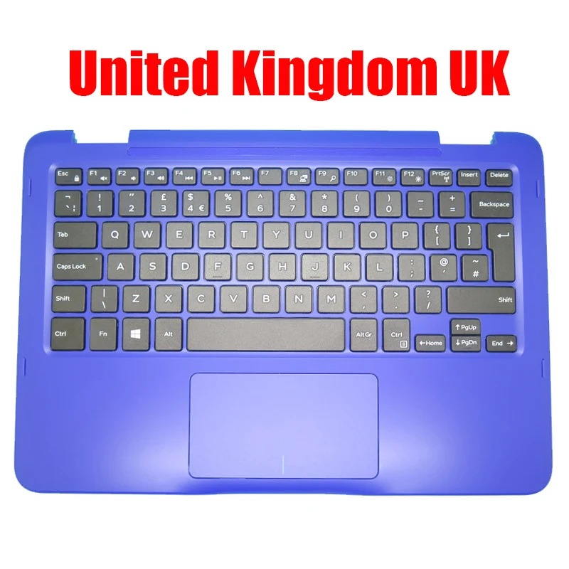 

United Kingdom UK Laptop Palmrest For DELL For Inspiron 3168 3169 0WMTT4 WMTT4 00GT04 0GT04 00YRT4 0YRT4 0R52NT R52NT Keyboard
