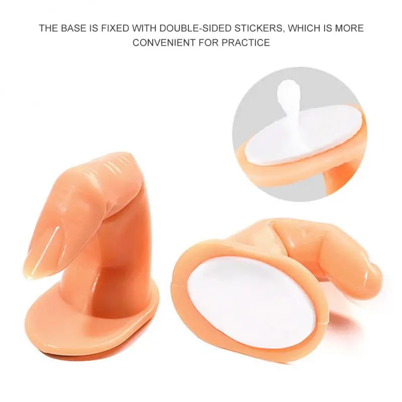 1/2/3PCS Nail Art Trainer Practice Training Finger Model For Acrylic Gel Manicure Salon Tools Simulation Fake Pieces