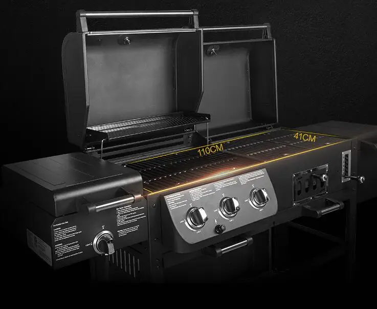 Наружный инфракрасный газовый гриль садовая печь для барбекю утолщенные