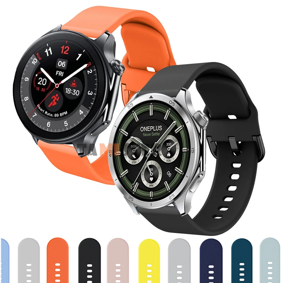 Фото Для OnePlus Watch 3 2 2R ремешок силиконовый сменный браслет Correa для Oppo Watch X2 4 Pro умный ремешок для часов браслет аксессуар №1