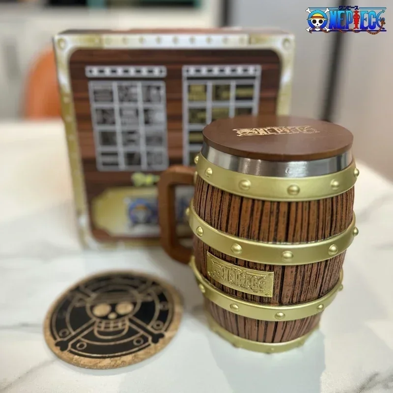 Цельная фигурка Ace Luffy Sabo винная бочка чашка Cheers Series золото серебро орнамент