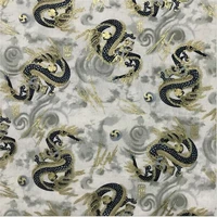 japanese style bronzing dragon cotton fabric for clothing home decoration diy sewing material by the meter