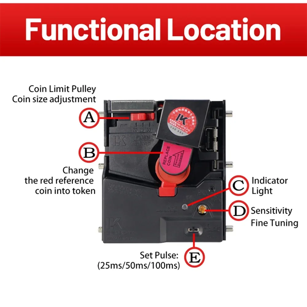 Топовый приемник монет токовый селектор монета для аркадных игровых шкафов