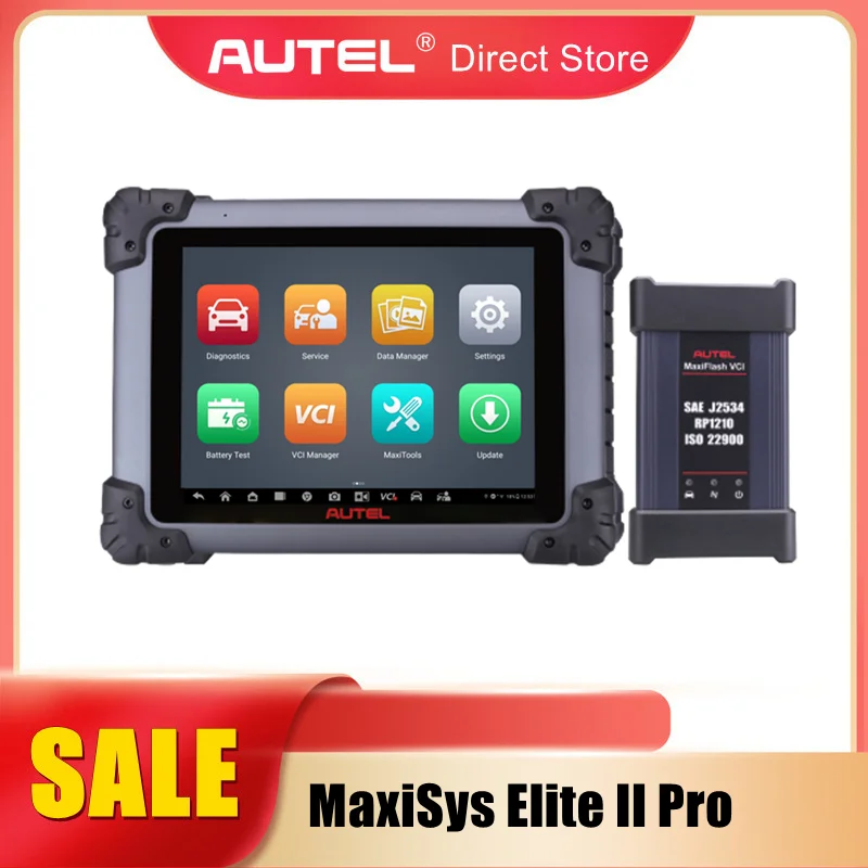 Автомобильный диагностический инструмент Autel MaxiSys Elite II Pro с поддержкой MaxiFlash VCI