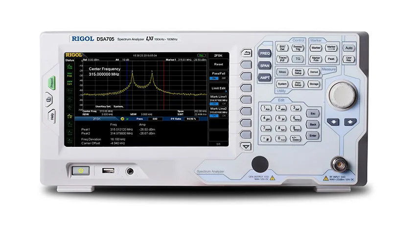 

Rigol DSA705 500MHz Spectrum Analyzer